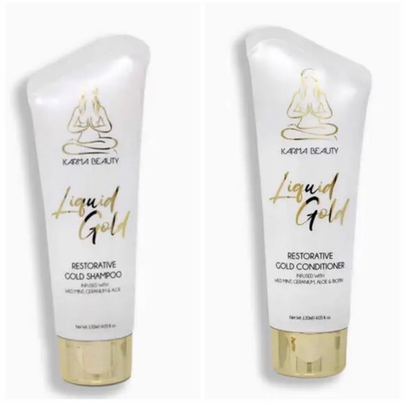 Karma Beauty Other - KARMA BEAUTY Restorative Liquid Gold Shampoo and Conditioner Set NEW